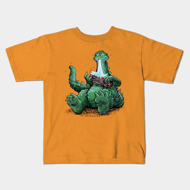 Godzilla Baby Kids T-Shirt by Ostrander